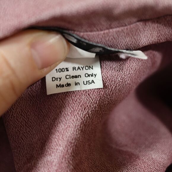 Menu Vintage 80s Tie Dye Purple Lavender Jumpsuit Belted Made in USA Size 10 - Picture 16 of 16